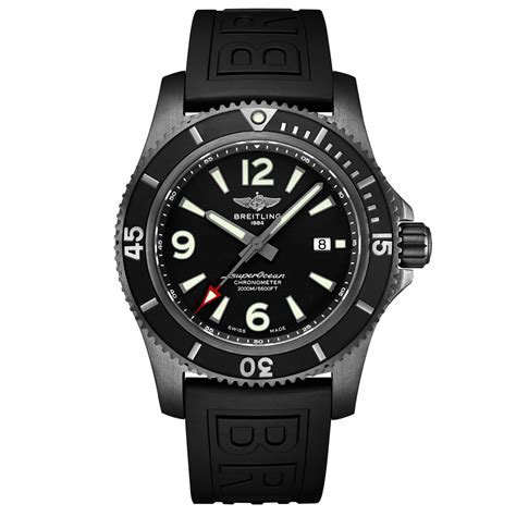 breitling superocean 46 black steel.